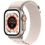 Apple Watch Ultra (2022) GPS + Cellular 49 mm - Titanium Natural Titanium - Ocean band Black
