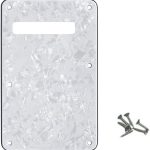 Pickguard Tremolo Cavity Cover Backplate Standard Guitar Back Plate for Strat/Stratocaster Made in USA White Pearl