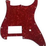 11 Hole ST/Strat Style One Humbucker Guitar Pickguard Scratch Plate for Delonge Stratocaster/Strat Red Pearl