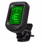 Guitar Tuner Clip On - Fast & Accurate Chromatic Acoustic/Electric Guitar Tuner, Bass, Ukulele, Violin, Banjo - 360° Rotatable Digital Display, Noise Immunity - Classic Black